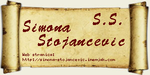 Simona Stojančević vizit kartica